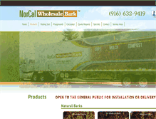 Tablet Screenshot of norcalwholesalebark.com